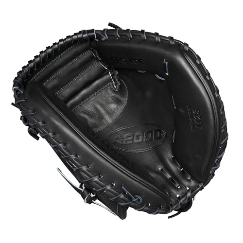 Wilson 2024 Classics Series A2000 Baseball Gloves - color: Black/Yellow, size: Catcher - 33.5"