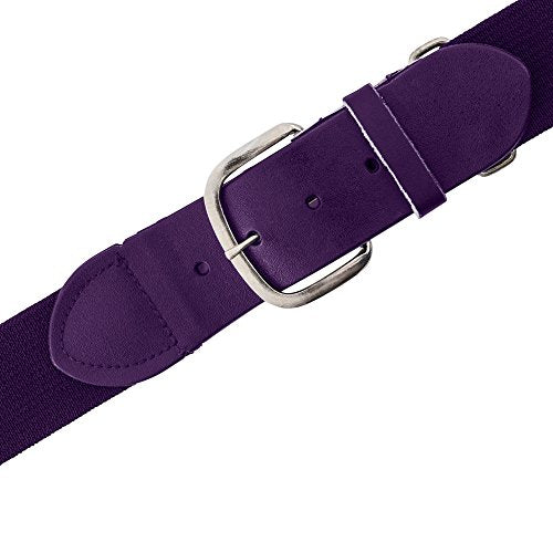 Champion Sports Baseball & Softball Belt – Stretch Fit Uniform Belt for Youth & Adult Players, Multiple Colors - color: Purple, size: Youth (18-32 Inches)