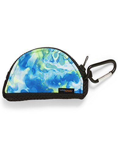 Mouthguard Case with Carabiner Clip - color: Blue Rain