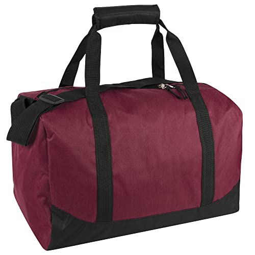 24 Pack Bulk Duffle Bags Wholesale by the Case for Homeless, Sports Teams, and Duffle Bags for Foster Kids (All Red Pack) - color: All Red Pack