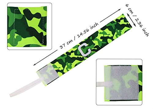 ONLYKXY Captain Armbands 6x37CM/2.36x14.56inch Adjustable Leader Armband for Soccer Basketball Volleyball School Team Competition Coach Players Wrist Arm Bands