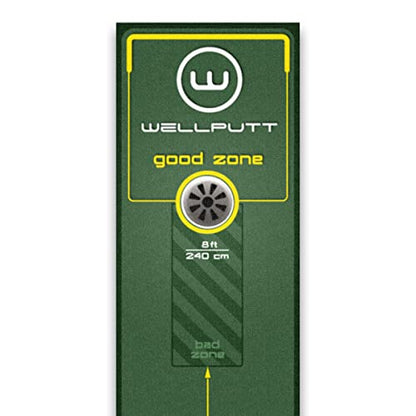 WELLPUTT - Golf Putting Training Mat - 10ft Start 2.0