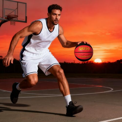 SKEO Weighted Basketball, 2.2/3/3.3LBS 28.5"/29.5" Trainer Heavy Basketballs Made of Composite, Indoor Outdoor Training Ball for Improving Handling Dribbling Rebounding