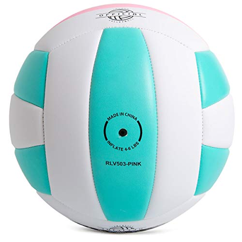 Runleaps Volleyball, Waterproof Indoor Outdoor Volleyball for Beach Game Gym Training (Official Size 5)