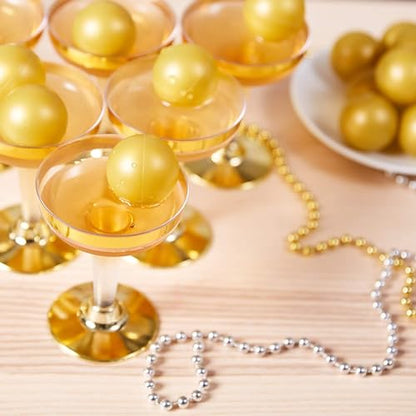Plastic Gold Ping Pong Balls - Beer Pong & Table Tennis Accessory for Pingpong Play - DIY Crafts & Party Decor with Gold Balls - 50 Pack, 1.5 Inch