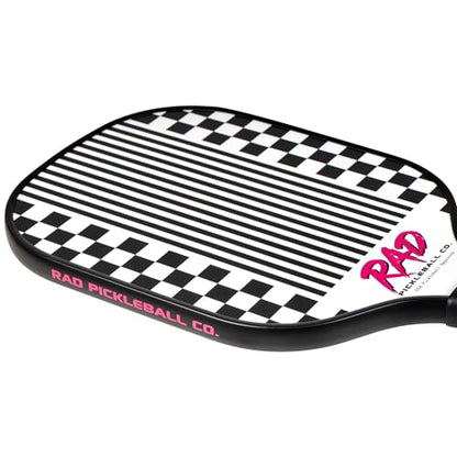 RAD Pickleball Paddle – USAPA Approved Pickleball Racket – Fiberglass Surface with Spin Grit Tech – Carbon Fiber Pickleball Paddle for Power & Control – Indoor & Outdoor - color: Hot Pink