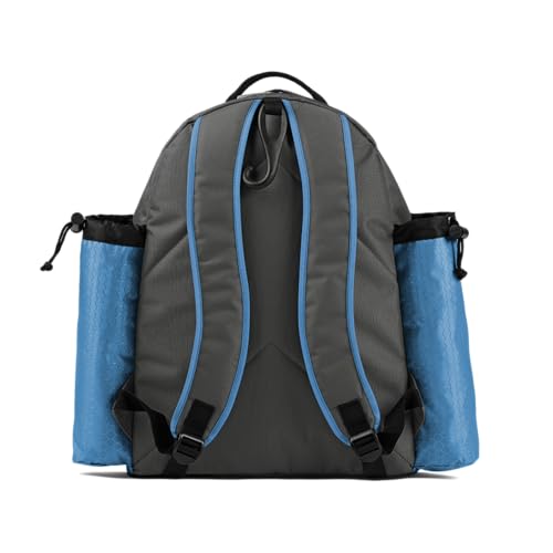 Boombah Tyro Baseball/Softball Bat Backpack - 20" x 15" x 10" - Holds 2 Bats up to Barrel Size of 2-5/8" - color: Charcoal/Columbia Blue_C23