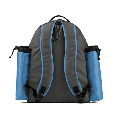 Boombah Tyro Baseball/Softball Bat Backpack - 20" x 15" x 10" - Holds 2 Bats up to Barrel Size of 2-5/8" - color: Charcoal/Columbia Blue_C23