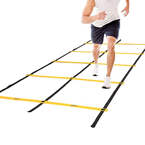 Agility Ladder Adjustable Agility Ladder, Cones Football Training Equipment, Sports Fitness Training Set, for Kids/Adults Speed Training(Size:3m)