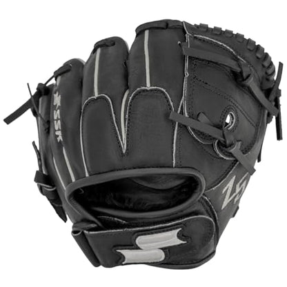SSK Z5 Training Gear Quick Hands Infield Baseball Training Gloves 8.5” – 9” – 9.5” – 10” – 10.5” Right & Left Hand Throw - color: Black-850 Closed Web, size: 8.5" - Right Hand Throw