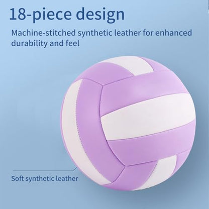 Soft Volleyball,Soft Elastic Thick Quiet Universal,Outdoor Play Training Volleyball - for Professionals Enthusiasts Beginners Kids Adults Teen Family Friends