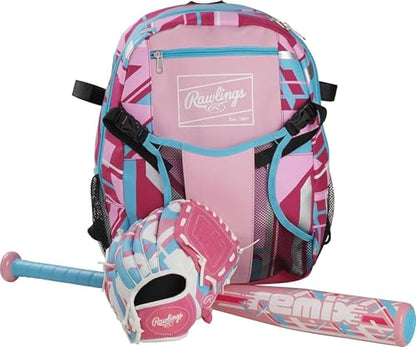 Rawlings | Remix T-Ball Bat | USA Baseball & Softball | -12 Drop | 2 1/4" Barrel | 1 Pc. Aluminum - color: Pink