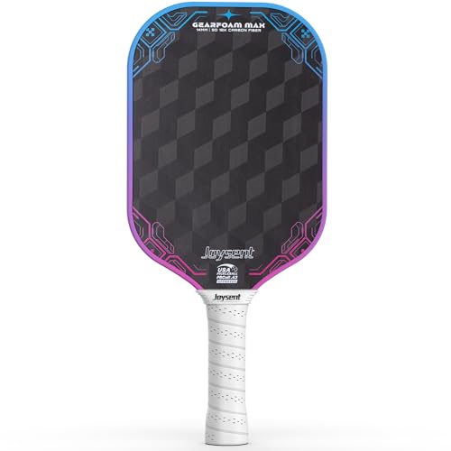 3D-T700-18K Carbon Fiber Pickleball Paddle with 14mm Foam Core, USAPA Approved Premium Pickle Ball Racket Set with Enhanced Spin, Balance Control & Power, Gearfoam Max