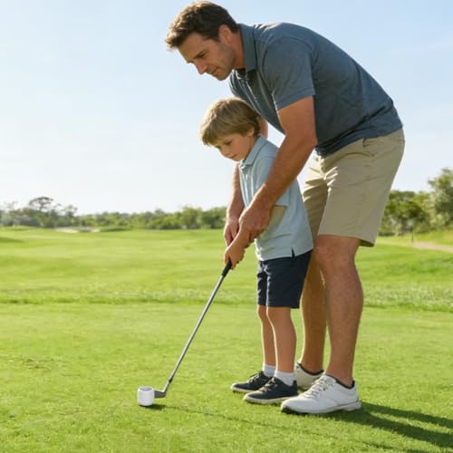 Practice Golf Balls 15pcs, Full Swing Limited Flight Golf Practice Balls, Training Aid for Home Indoor Backyard Training