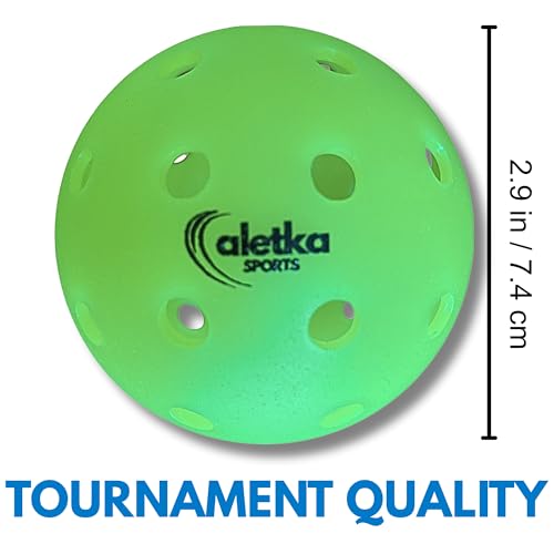 Freedom PRO-40 Pickleball 3-Pack • Support Cancer Research • USAPA Approved • Durable 1-Piece Design • Outdoor • Can Be Used Indoors • 40 Precision Drilled Holes • High Visibility Neon Green