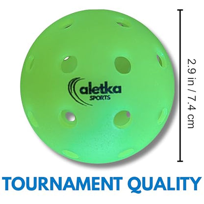 Freedom PRO-40 Pickleball 3-Pack • Support Cancer Research • USAPA Approved • Durable 1-Piece Design • Outdoor • Can Be Used Indoors • 40 Precision Drilled Holes • High Visibility Neon Green