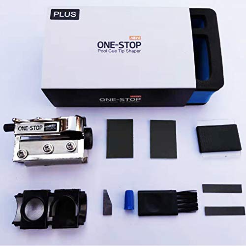 Upgrade One-Stop Billiard Pool Cue Tip Shaper All in 1 Tip Repair Tool