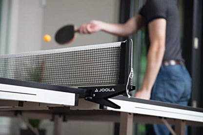 JOOLA Rally TL Professional MDF Indoor Ping Pong Table w/Quick Clamp Table Tennis Net & Post Set - 10 Minute Easy Assembly - Corner Ball Holders - Tournament Quality - Includes Playback Mode - size: 18mm