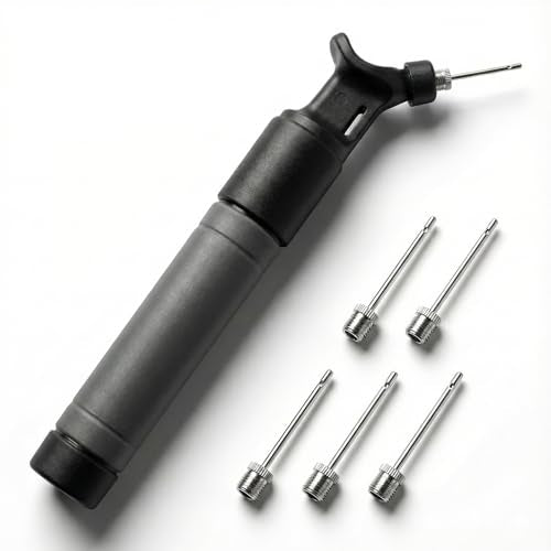 Air Pump for Sport Balls,Soccer Pump,Basketball air Pump,Football Pump,Sports Excercise Ball Pump for vollyball with Needles 6PC