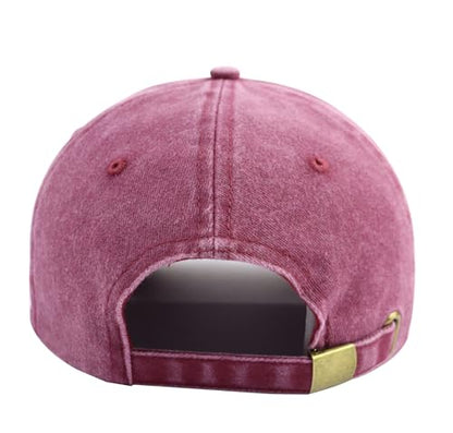 Pickleball Baseball Cap for Men Women, Funny Adjustable Embroidered Cotton Outdoor Sport Pickle Ball Heart Hat - color: Burgundy