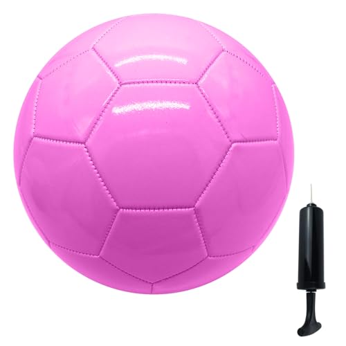 Soccer Ball Size 3 4 5 Pure Color DIY Kids Boy Gift Painting Together with Parents Grandparents or Kindergarten Teacher - color: Pink, style: Size 4