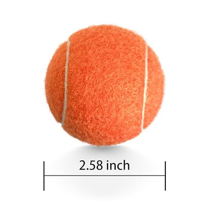 3 Pack Tennis Balls - Long Lasting Practice Balls for Tennis Beginners, Tennis Training Balls, Dog Fetch Toys - color: Orange