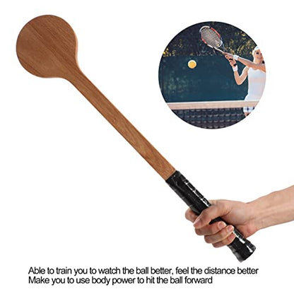 Tennis Pointer, Wooden Sweet Tennis Trainer Racket for Kids Adult Tennis Swing Practice Training (Storage Bag Included) - size: 60cm