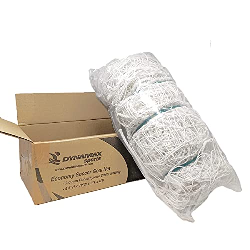 Dynamax Sports Economy Soccer Goal Net, 6'6"h x 12'w x 3'T x 6'D