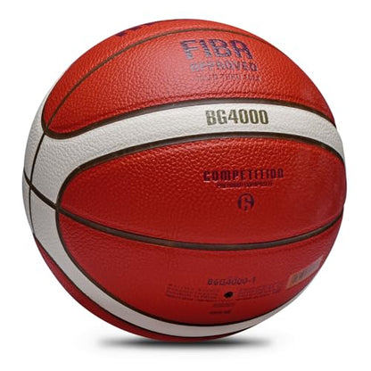 Training Soft Touch Rubber and Faux Leather Fighting Basketball, High Bounce Indoor Outdoor Basketball Gift - color: B6G4000 Brown
