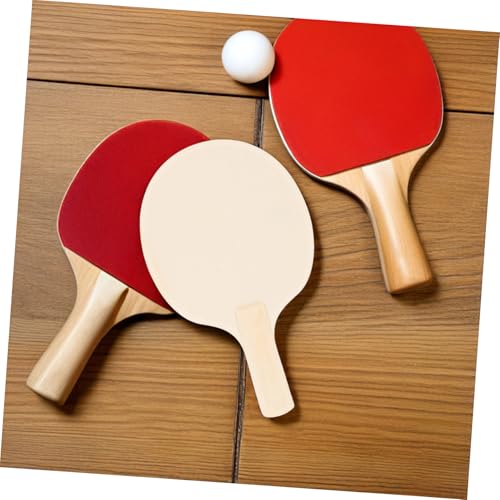 YARNOW Table Tennis Paddles Set of 4 Unpainted Wood Table Tennis Paddle for Kids Adults Indoor Outdoor Use Painting Crafts