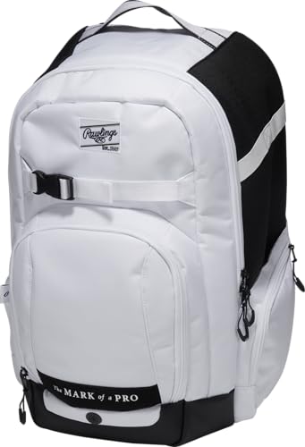Rawlings | The Journey Player's Backpack Equipment Bag | Baseball/Softball | Multiple Colors - color: White