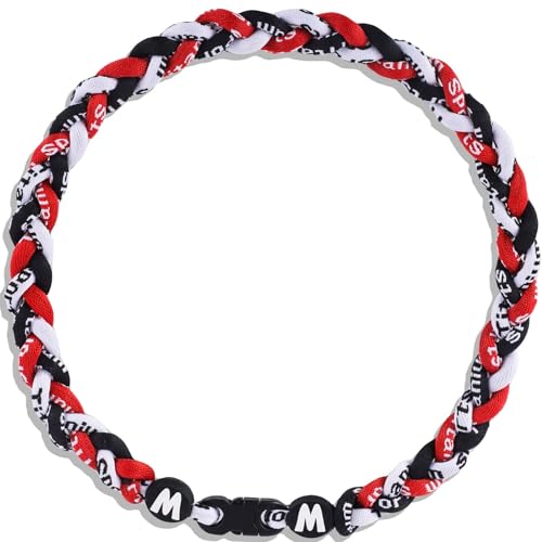 Willtok Premium 18inch Baseball Necklace w/Nylon Tri-Braided Rope Tornado Design