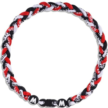 Willtok Premium 18inch Baseball Necklace w/Nylon Tri-Braided Rope Tornado Design