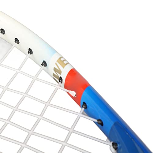 SUNGOOYUE Adult Tennis Racket, Aluminum Alloy Lightweight Racket with Triple Shock Absorption and Storage Bag, for Training and Recreational Use - color: Blue