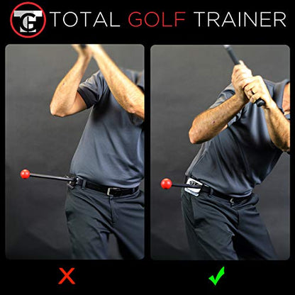 TOTAL GOLF TRAINER Hip - Swing Improvement Aid Precise Hip Rotation, Power, & Consistency - Golf Training Tool for Perfect Swings - Correct Faults and Enhance Your Game