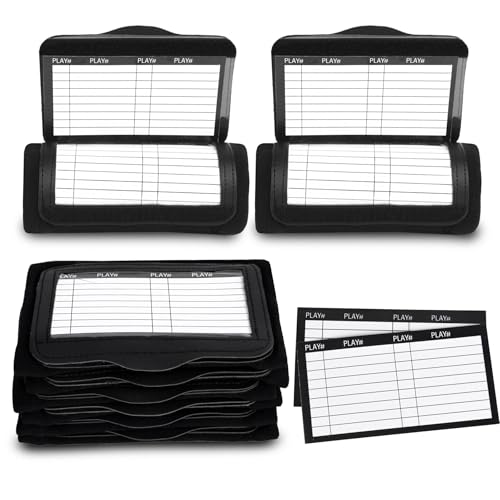 Football Play Wristband - Football Quarterback Play Wristbands for Adult and Youth 2/6/12/20 Pack - Softball Wristbands for Signs for All Sports with 3 Compartments - size: Adult