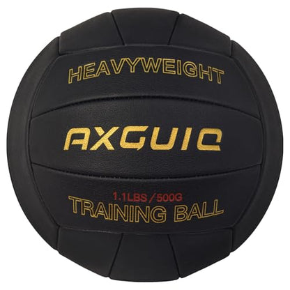 1.1LBS Weighted Heavy Volleyball Official Size 5 Setter Training Volleyballs Training Practice,Soft Leather Grip Durability Weighted Volleyball Setting Trainer - style: Black Weighted Volleyball