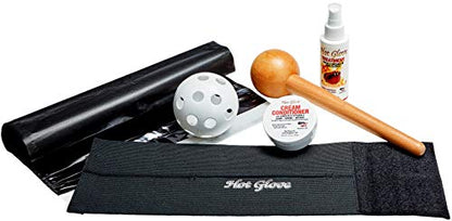 Hot Glove Bundle Deluxe Glove Care Kit with 1 Minute Microwave Steam Glove Break-in