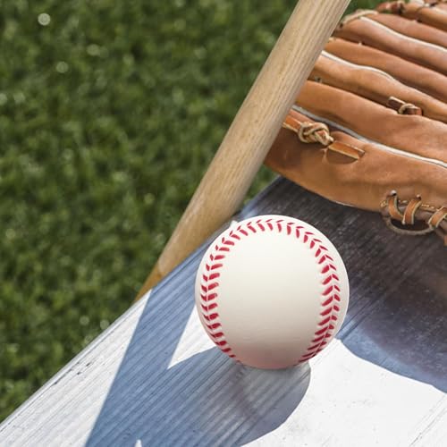 GKK 12pack Pitching Machine Baseballs 9inch 3.5oz PU Material Ball for TeenagersTo Practice Hitting and Fielding Practice