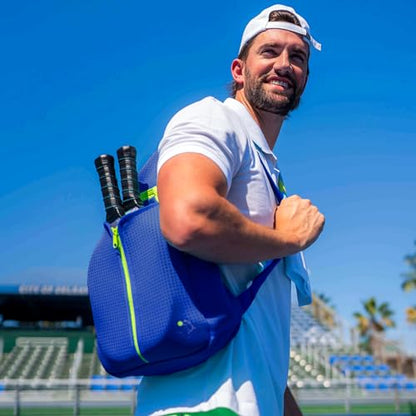 Swinton Pickleball Bag for Women and Men – Stylish Pickleball Backpack | Lightweight, Water-Resistant Pickleball Paddle Bag | Unisex Pickleball Bags with Space for Paddles, Balls & Accessories - color: Royal Blue