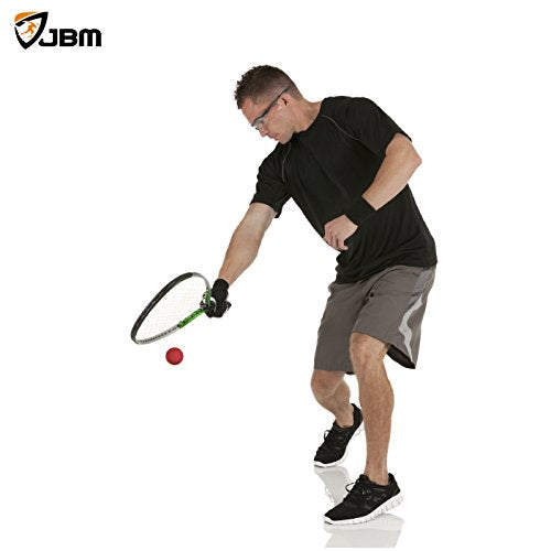 JBM Racquetball Squash 5.5cm / 2.17” Rubber 1 Red 1 Blue 1 Orange Balls in a Net 65-70% Rebound Rate Highly Visible for Racquetball Game Practice Training - size: 5.5cm / 2.17" (Pack of 2)