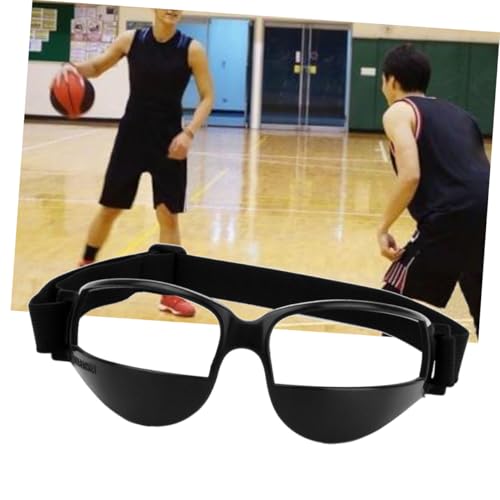 Basketball Anti-Low Head Training Glasses Sports Eyewear for Ball Handling Comfortable Soft Design for Youth Adults Black