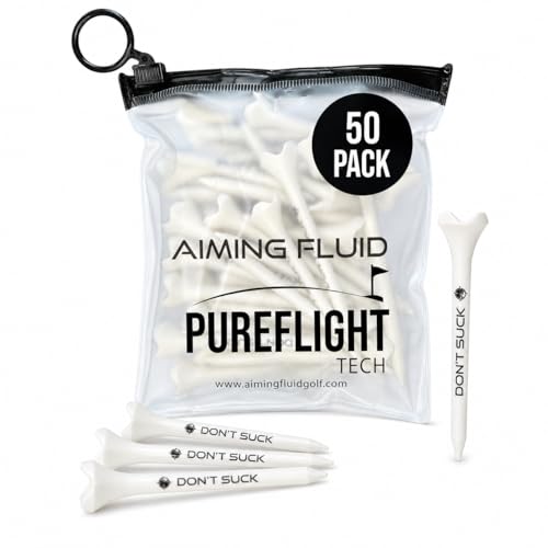 Don't Suck Collection - with Durable 4-Prong Golf Tee PureFlight Tech for Straighter and Longer Drives and Limited Edition Microfiber Magnetic Golfing Towel (16"x24")