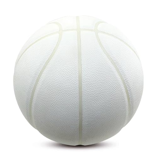 MINDCOLLISION Size 5/6/7 No Logo Basketball, Solid Color Basketball, Can Be Used for Autographs, Clubs, Training, Event Prizes - size: size 5