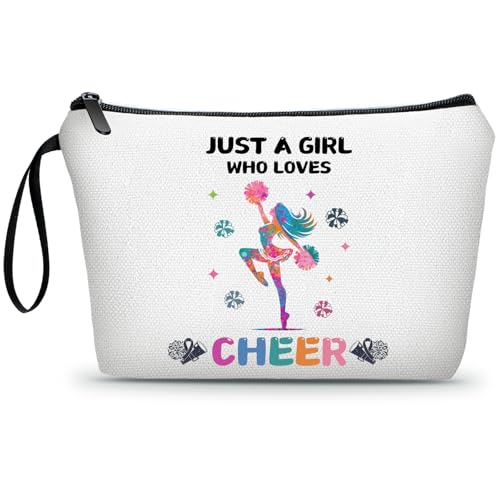 Cheer Makeup Bag, Multicolour, Cheerleader Gift, Travel Organizer - color: Cheer