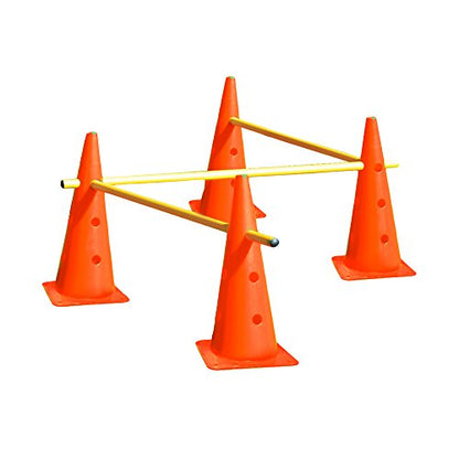 AGORA Hurdle Cone Set - 8 Cones and 4 Poles