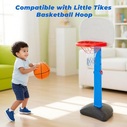 Basketball Net Compatible with Little Tikes,Professional Heavy Duty Basketball Net Replacement,Suitable for Outdoor Standard Basketball Hoop,White-Red-Blue