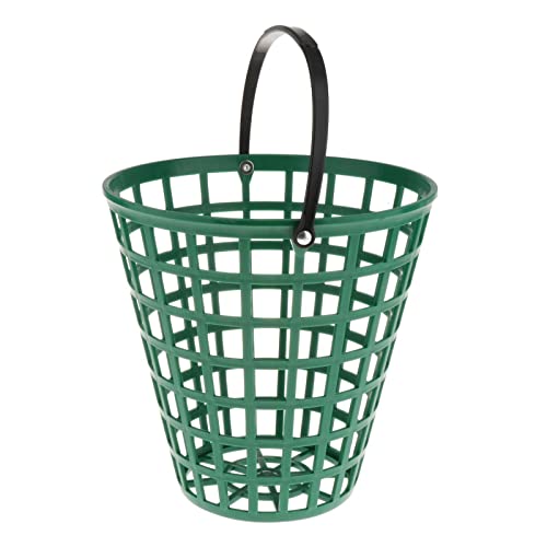 Heavy Duty Golf Ball Field Basket, Golf Tennis Ball Container with Handle Ball Holder Contain Storage Basket Transport Basket Stadium Accessories - Contains, Holds 100 Balls