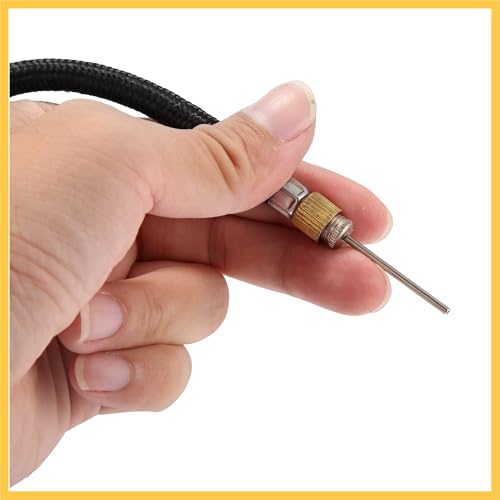 1 Set Portable Air Pump with Inflation Needle Tapered Nozzles Extension Hose for Bicycle Wheel Tire Inflator Auto Replacement Parts