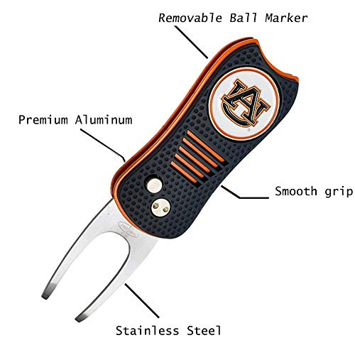 Switchblade Divot Repair Tool with Logo Printed Removable Magnetic Ball Marker-Best Divot Fixer - style: Only divot tool